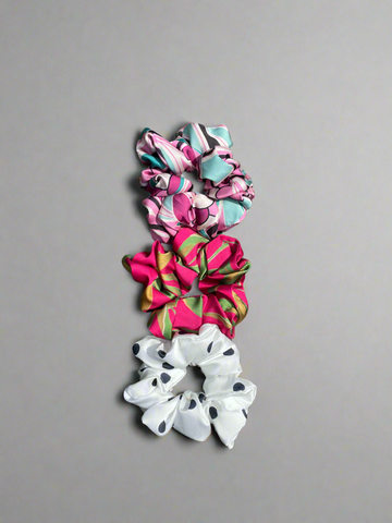 Satin Scrunchie Trio Pack