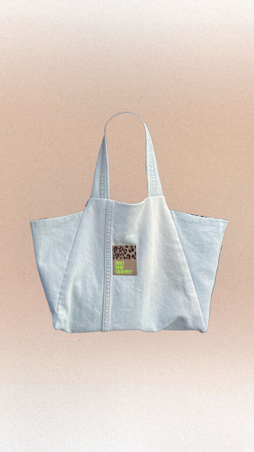 Denim recycled bag