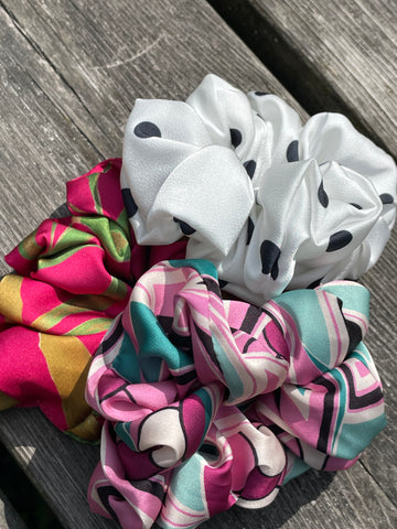 Satin Scrunchie Trio Pack