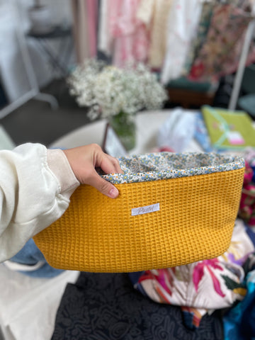 Yellow floral extra large organizer